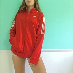 LIMITED TIME PRICE DROP:Red Adidas Jacket🔴